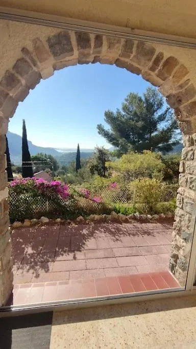 Διαμέρισμα Bas De Villa T3 - Calme Et Vue Panoramique Le Revest-le-Eaux